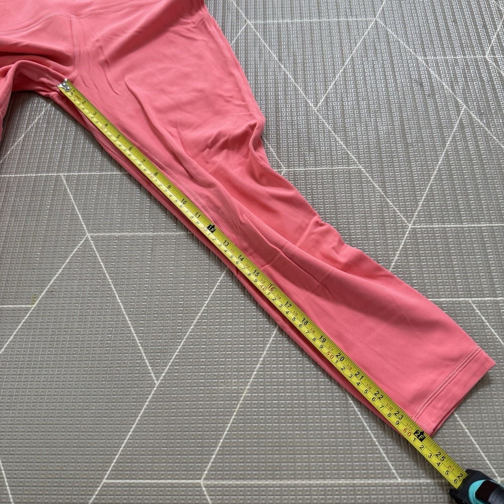 Lululemon Align High Rise Pant 25" Sz 10 Pink Double Lined LW5CTCS - Picture 9 of 9